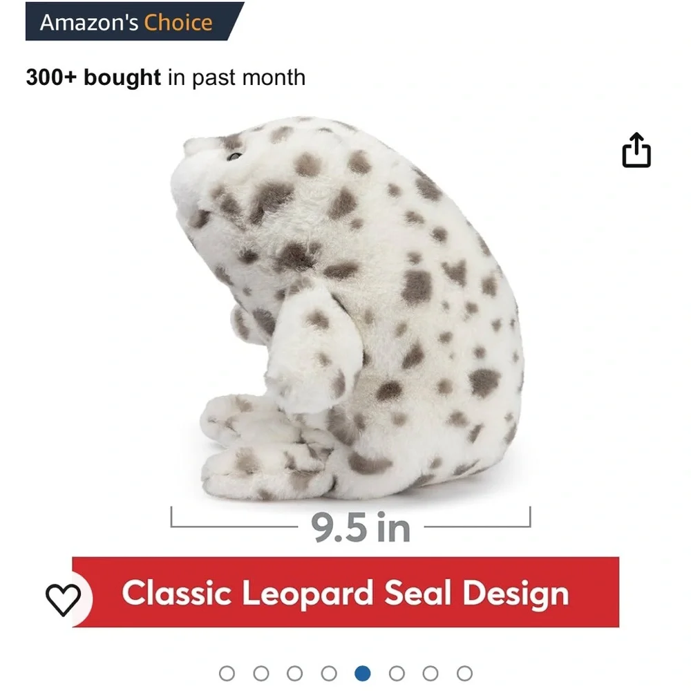 Plush Snow Leopard Toy - Picture 6 of 7